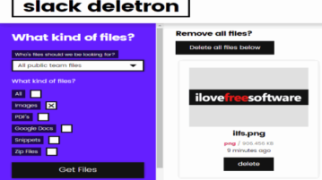 bulk delete files from your slack team account