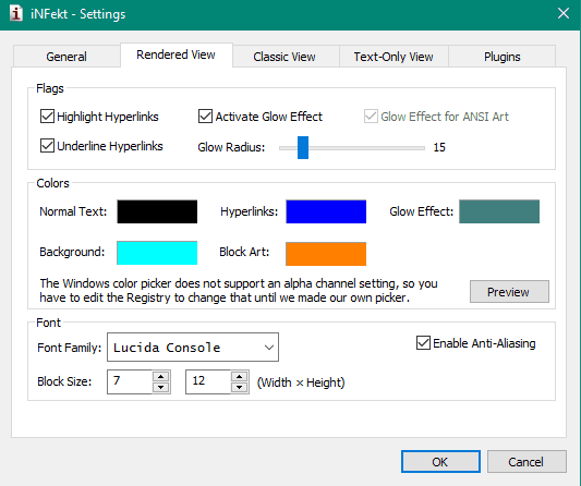 change colors using settings