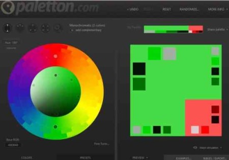 color scheme paletton