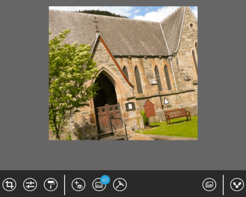 crop and enhance images using adobe photoshop express app for windows 10