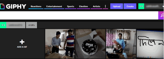 export vine to giphy using giphy love vine tool