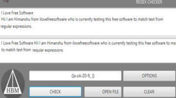 regular expression checker software