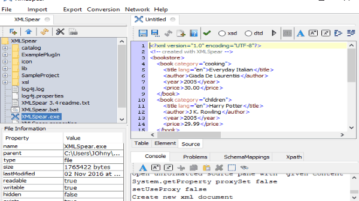 cross-platform XML Editor software: XML Spear