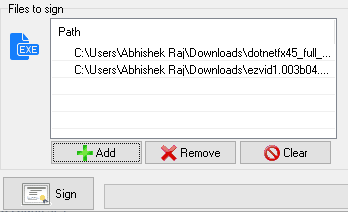 Free Software For Windows To Bulk Digitally Sign Applications