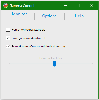 gamma control