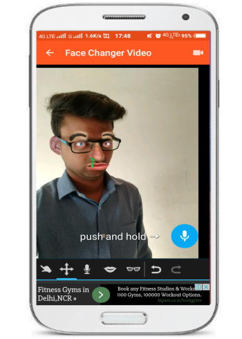 Create animated face videos on Android: Face Changer Video