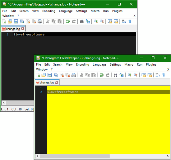 How to Change Background Color of Notepad++