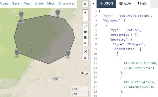 online map to display GEOJSON data