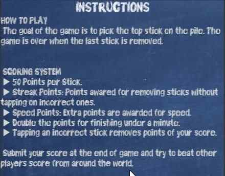 pick up sticks instructions