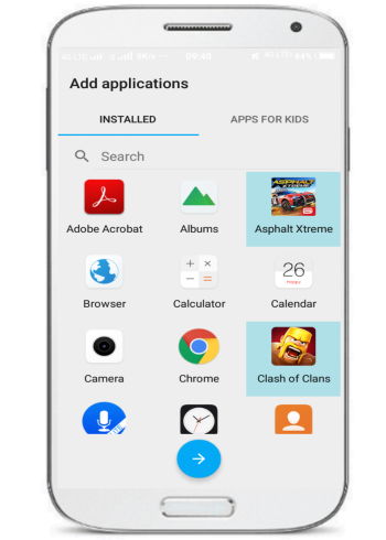  Android launcher for kids with a time limit for app usage