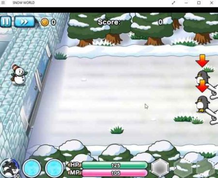 snow world game play