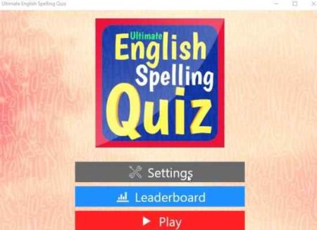 ultimate English spelling quiz home