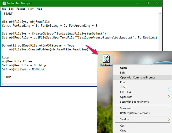 vb script method output