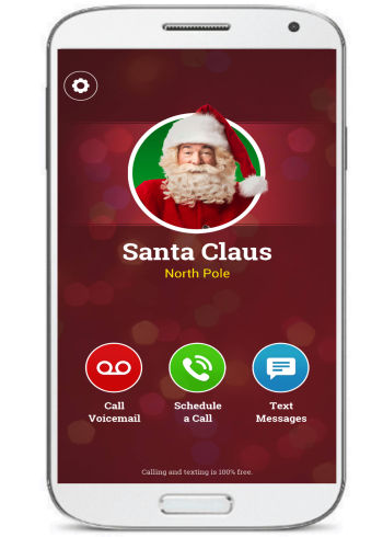 A call from santa- talking Santa apps