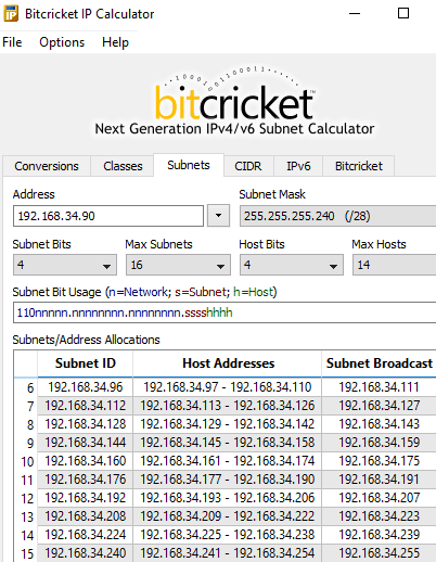 ip address assignment calculator