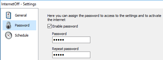 IntenetOff- password protect internet connection