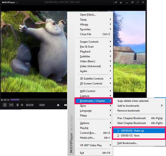 video bookmarks Add bookmarks To Video Files