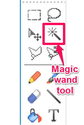 image editor with magic wand