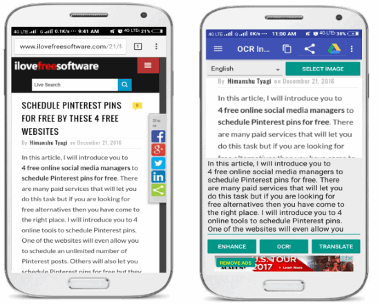 OCR instantly free- OCR Android app to extract text from images
