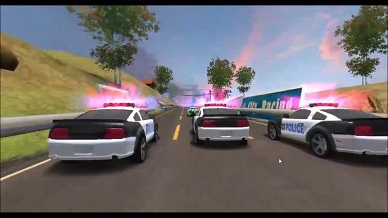 Rage Racing 3D cop chase