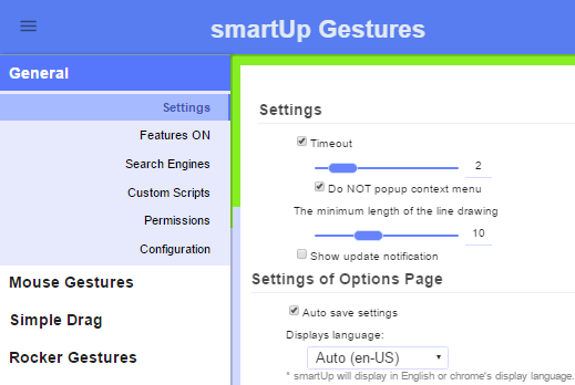 SmartUp gestures- free chrome gesture extension