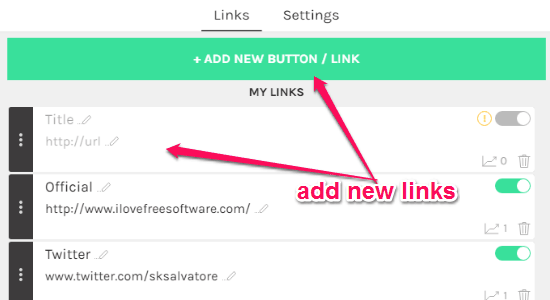 add links