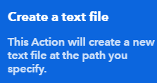 automatically backup gmail emails using IFTTT- step 6- create a text file