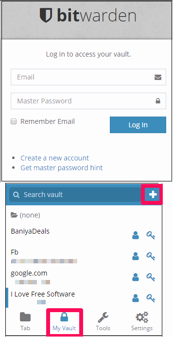 bitwarden adding passwords