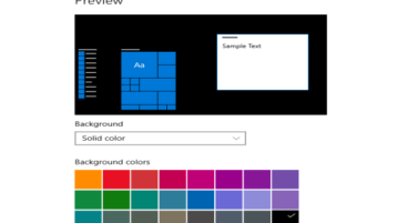 change desktop background to solid color in windows 10