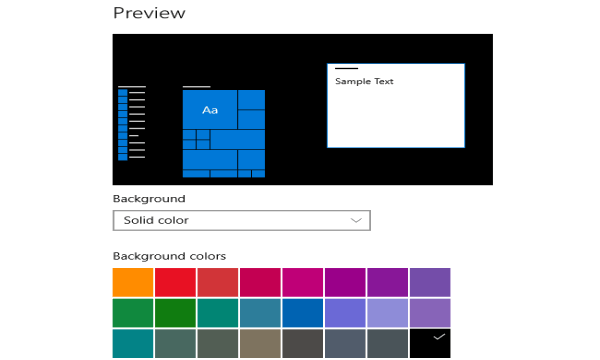 Set Desktop Background As One Solid Color In Windows 10