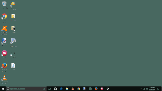 change desktop wallpaper in one solid color in windows 10