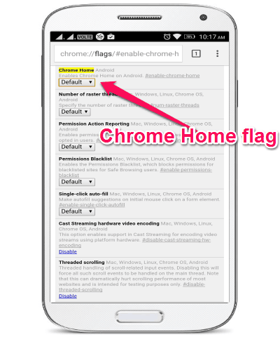 chome home flag