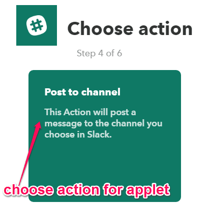 choose action