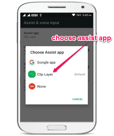 choose assist app