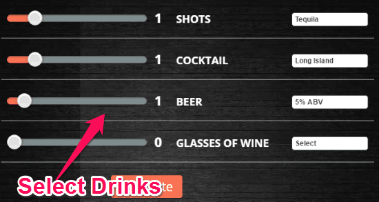 choose drinks