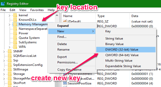 create new key