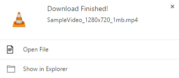 download finished