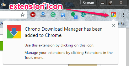 extension icon