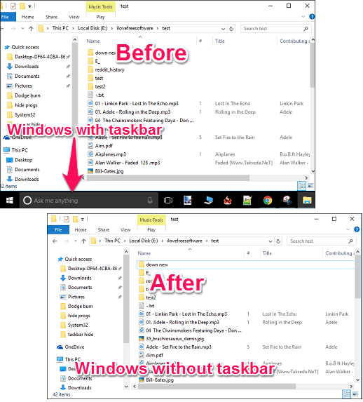  Hide Taskbar Permanently in Windows