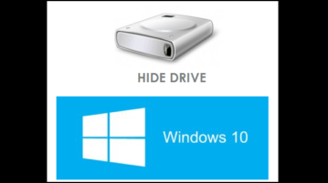 hide drives in windows 10