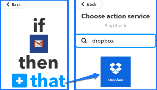 how to automatically backup gmail to dropbox as txt file- select dropbox