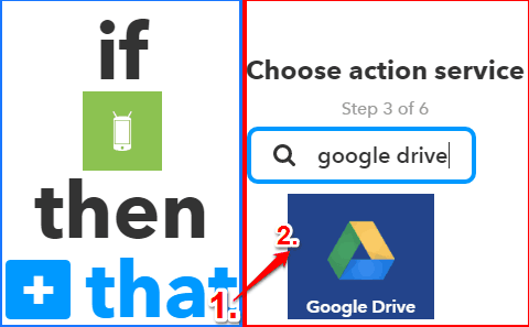 how to log android wifi connection history to google drive- choose an action service