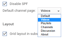 move to specific channel page