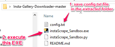 save config.exe in extracted folder and launch the software