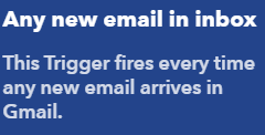 select any email in inbox trigger