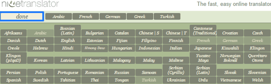 select translators to translate into multiple languages at once'