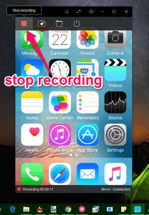 stop recording