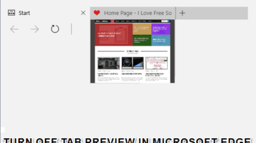 turn off tab preview in microsoft edge