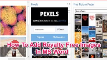 Add Royalty Free Images In MS Word featured