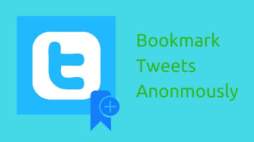 Bookmark Tweets Anonmously